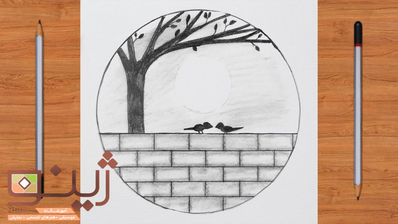 آموزش نقاشی با مداد رنگی